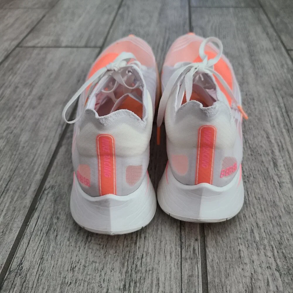 Nike React Element Women's Translucent Orange White Running Sneakers Size 8